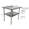 Bk Resources Flat Top Work Table Stainless Steel w/Galvanized Undershelf 30"Wx24"D VTT-3024 - alternate 2